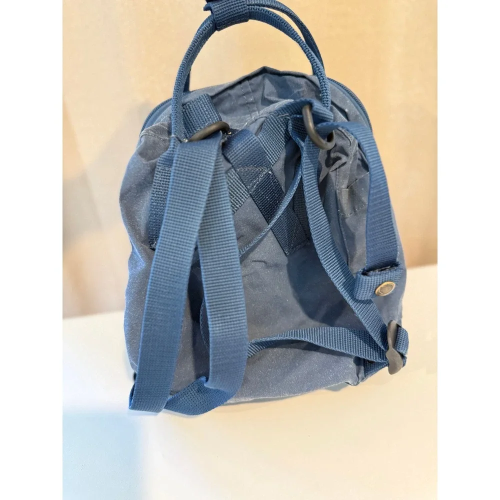 Fjallraven Kanken Mini Navy Blue Backpack 23561 Vinylon F Small Daypack